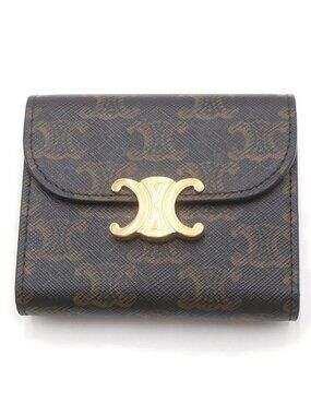 Celine | Bags | Celine Vintage Macadam Card Case Bifold Wallet